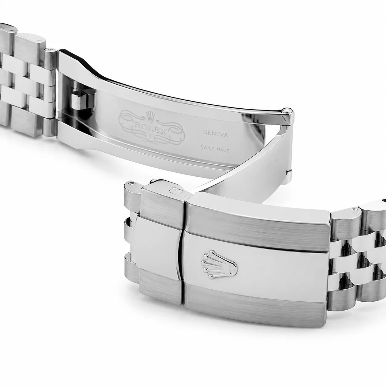 Rolex Sky-Dweller m336934-0008 42mm Black Dial Fluted Bezel 904L Stainless Steel and 18K White Gold AI 头图 3 - 表扣表链 [ai-shot:bracelet-clasp]