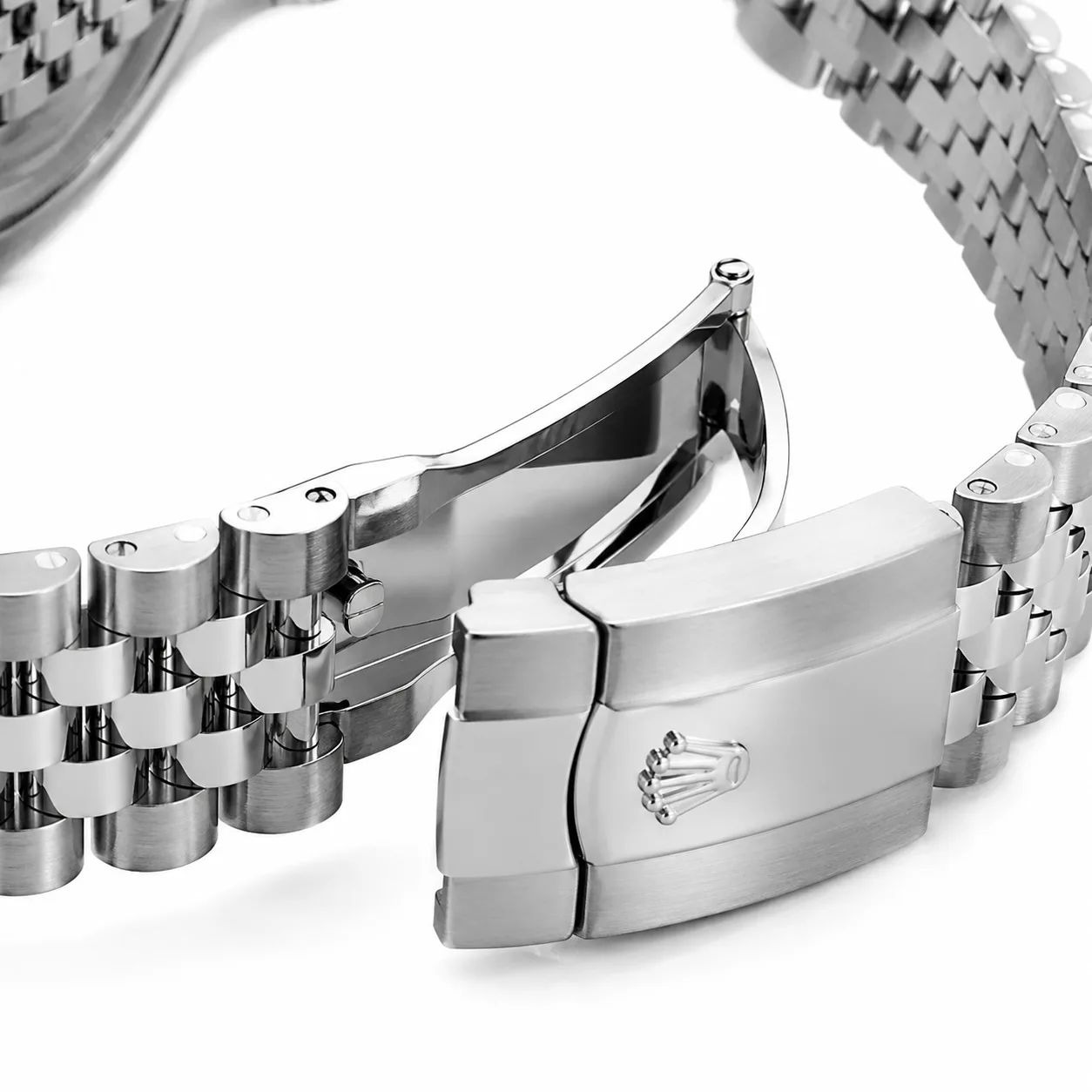 Rolex Datejust m126200-0003 36mm Calibre 3235 Silver / Smooth Bezel 904L Stainless Steel AI 头图 3 - 表扣表链 [ai-shot:bracelet-clasp]