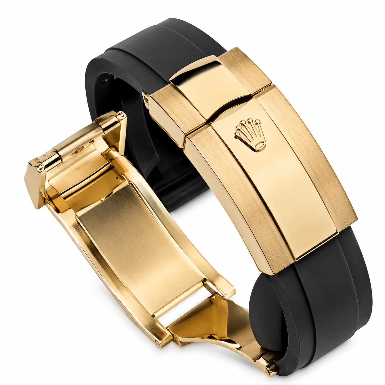 Rolex Sky-Dweller m336238-0002 42mm Calibre 9002 White / Fluted Bezel 18K Yellow Gold AI 头图 3 - 表扣表链 [ai-shot:bracelet-clasp]