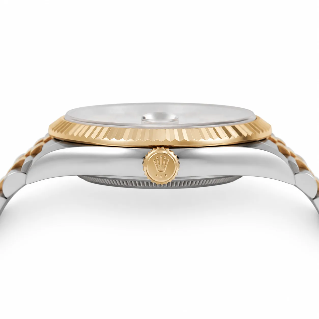 Rolex Datejust M126333-0001 Cal.3235 Fluted Bezel Two Tone AI 头图 2 - 侧面细节 [ai-shot:side-detail]