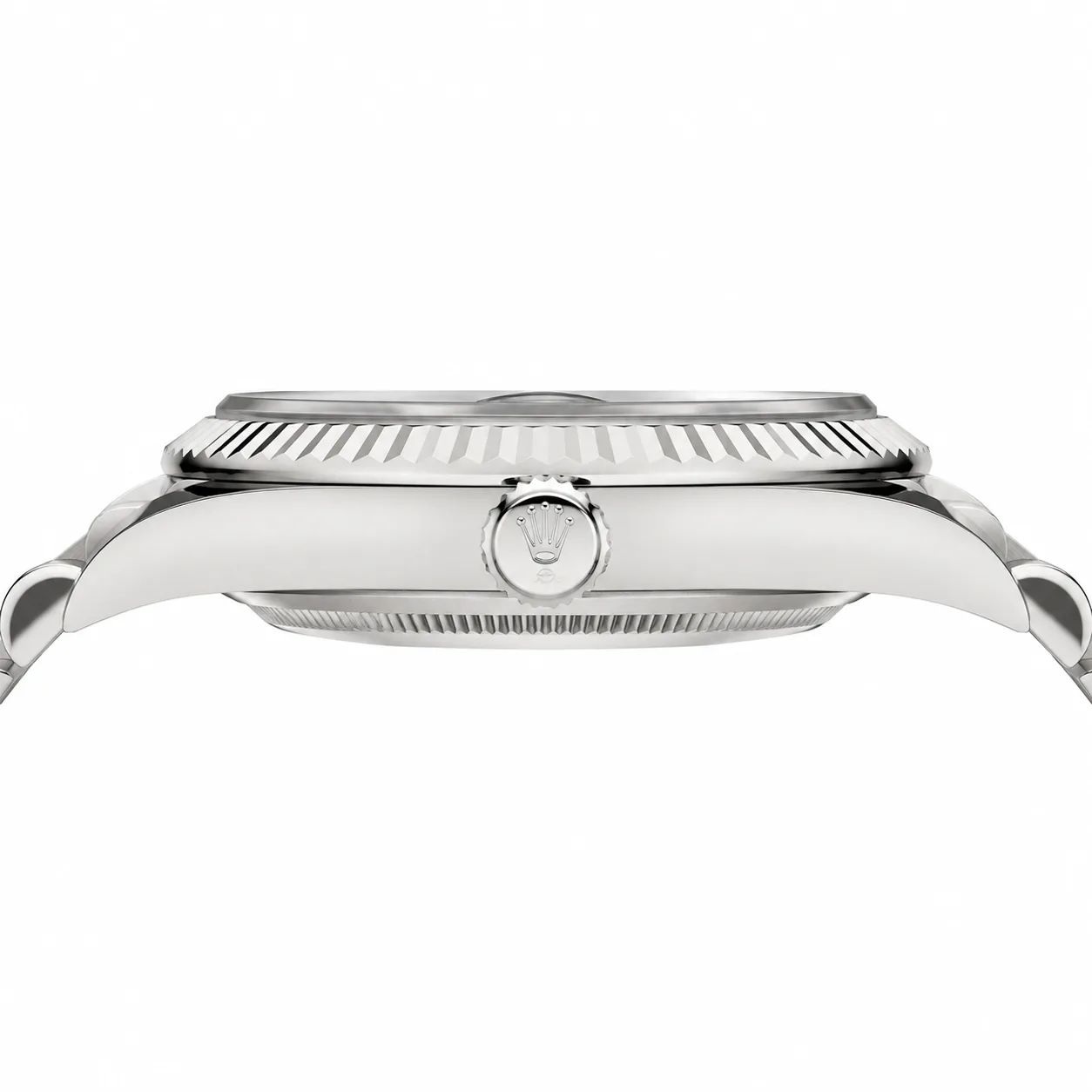 Rolex Day-Date 228239-0007 40mm Cal.3255 18K White Gold AI 头图 2 - 侧面细节 [ai-shot:side-detail]