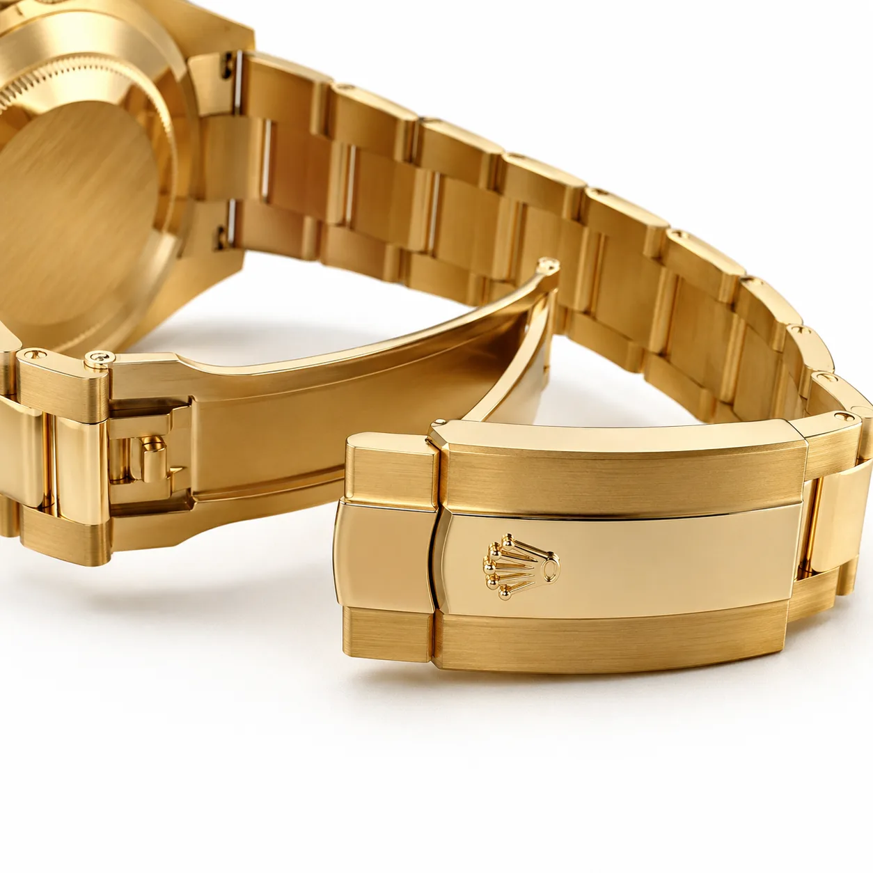 Rolex Sky-Dweller 336938-0005 42mm Cal.9002 18K Yellow Gold AI 头图 3 - 表扣表链 [ai-shot:bracelet-clasp]