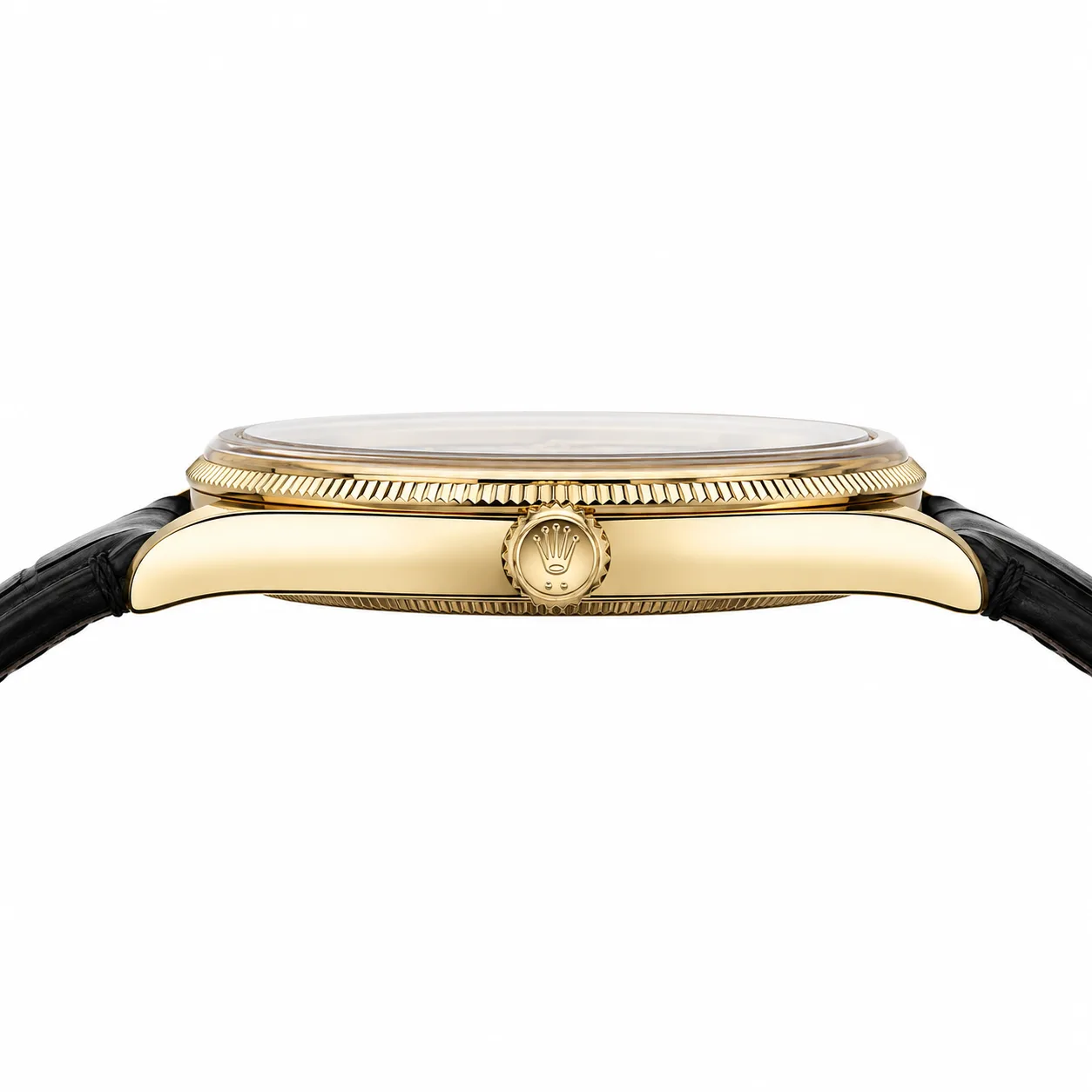 Rolex 1908 m52508-0002 39mm Cal.7140 18K Yellow Gold AI 头图 2 - 侧面细节 [ai-shot:side-detail]