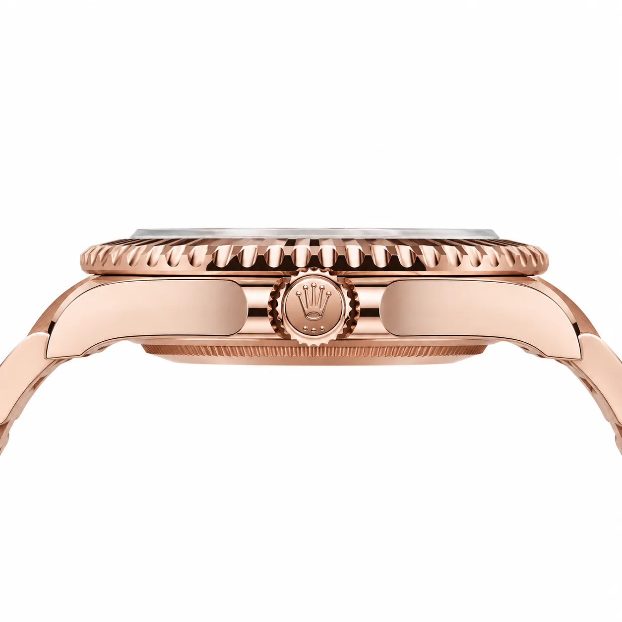 Rolex Yacht-Master m336935-0006 42mm Black Dial 18K Everose Gold AI 头图 2 - 侧面细节 [ai-shot:side-detail]