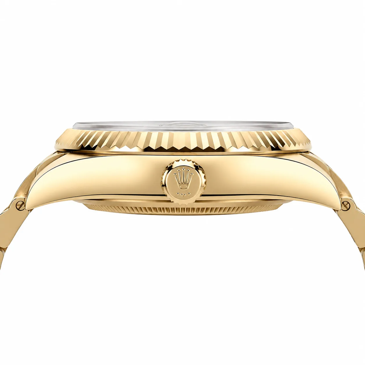 Rolex Sky-Dweller m336938-0004 42mm Cal.9002 18K Yellow Gold AI 头图 2 - 侧面细节 [ai-shot:side-detail]