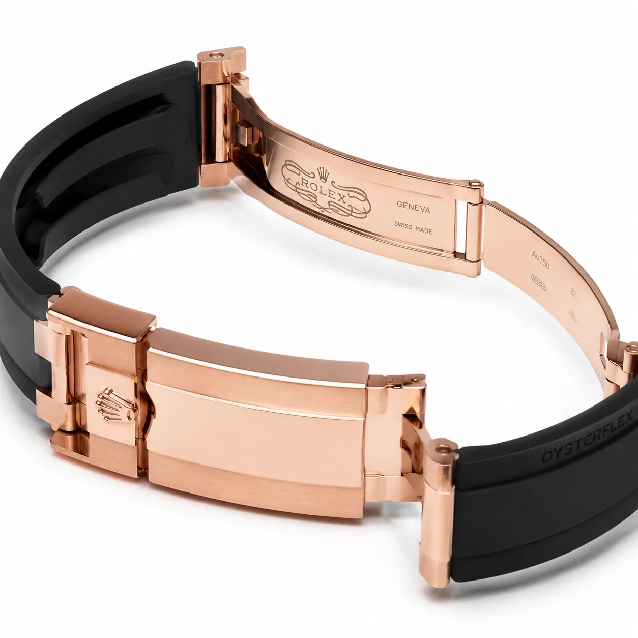 Rolex Yacht-Master m336235-0004 42mm Black Dial 18K Everose Gold AI 头图 3 - 表扣表链 [ai-shot:bracelet-clasp]