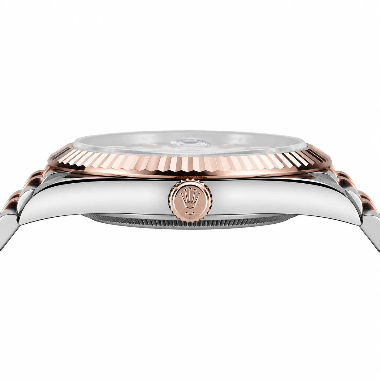 Rolex Datejust m126331-0018 41mm Cal.3235 904L Stainless Steel and 18K Everose Gold AI 头图 2 - 侧面细节 [ai-shot:side-detail]