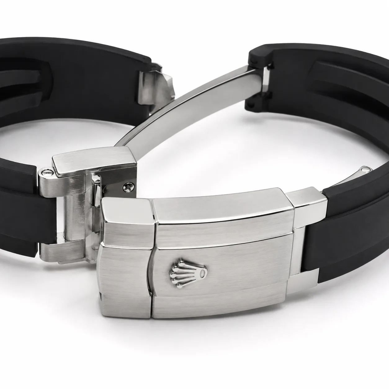 Rolex Sky-Dweller m336239-0002 42mm Cal.9002 18K White Gold AI 头图 3 - 表扣表链 [ai-shot:bracelet-clasp]