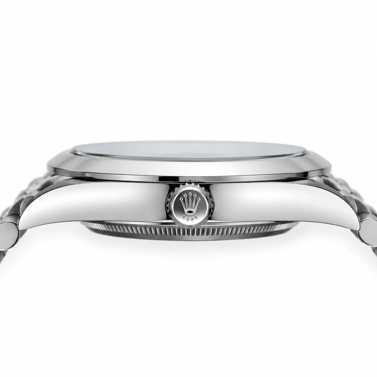 Rolex Datejust m126300-0018 41mm Blue Dial Smooth Bezel AI 头图 2 - 侧面细节 [ai-shot:side-detail]