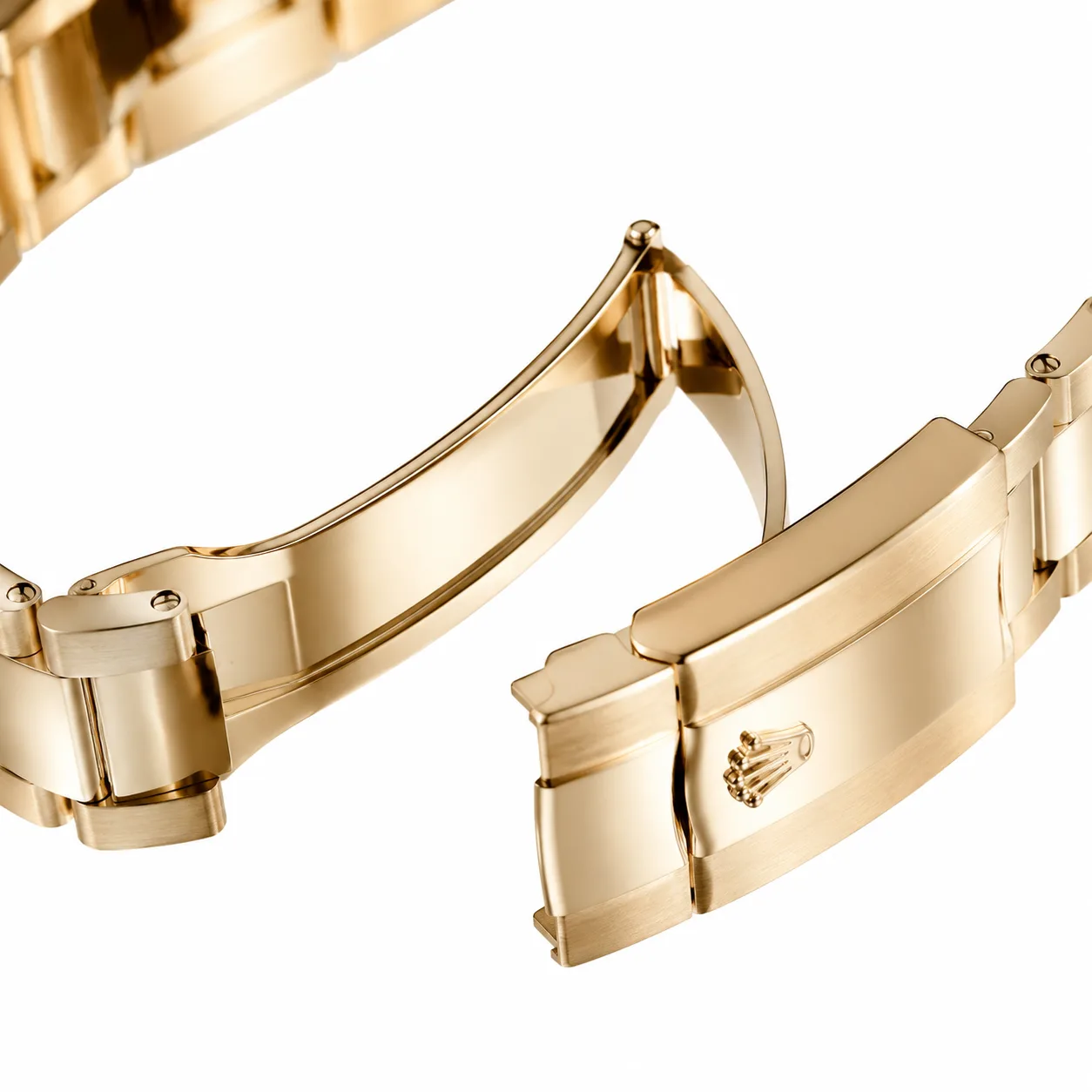 Rolex Sky-Dweller m336938-0001 42mm Cal.9002 18K Yellow Gold AI 头图 3 - 表扣表链 [ai-shot:bracelet-clasp]