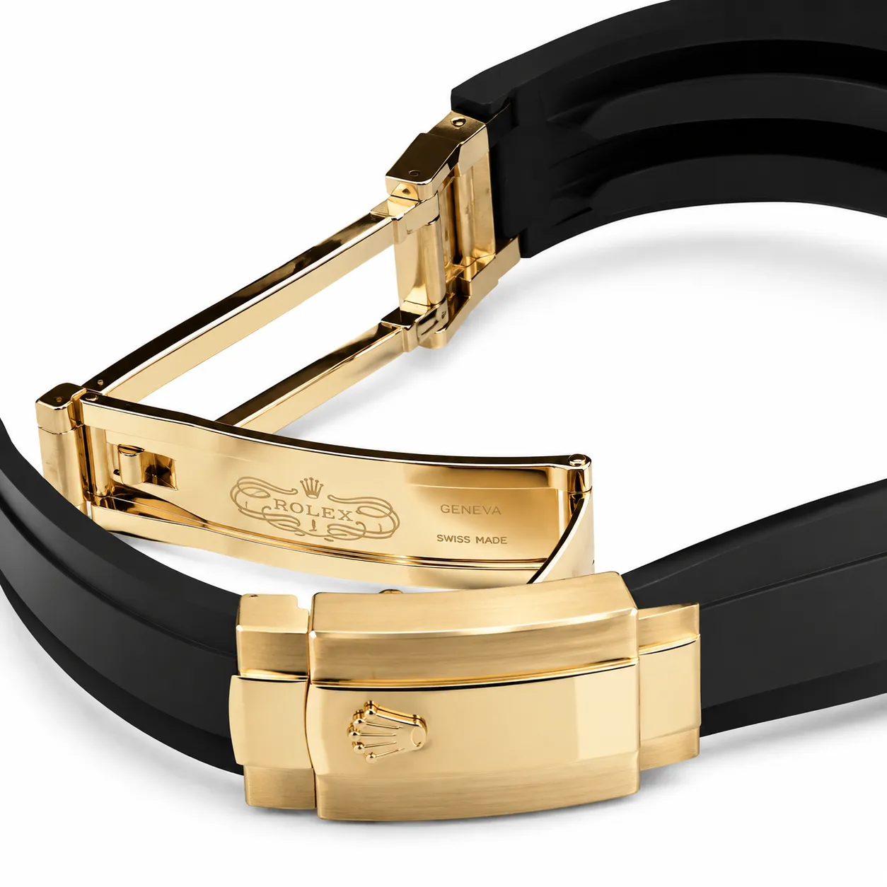Rolex Sky-Dweller m336238-0001 42mm Cal.9002 18K Yellow Gold AI 头图 3 - 表扣表链 [ai-shot:bracelet-clasp]