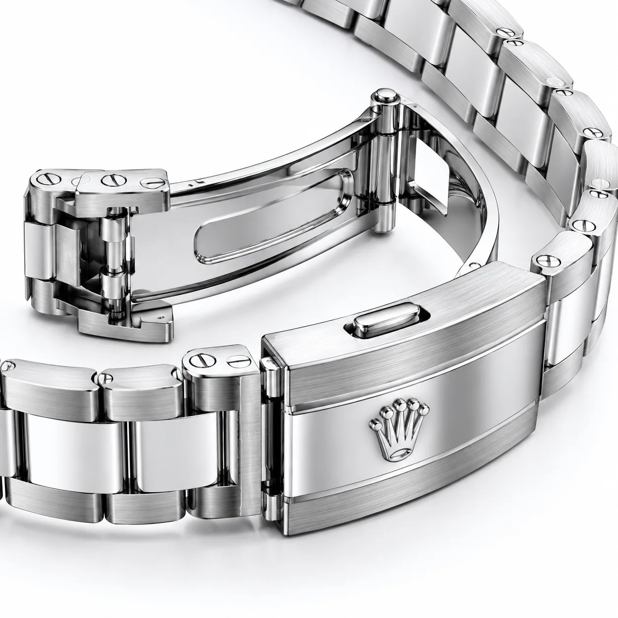 Rolex Datejust m126300-0015 41mm Cal.3235 904L Stainless Steel AI 头图 3 - 表扣表链 [ai-shot:bracelet-clasp]