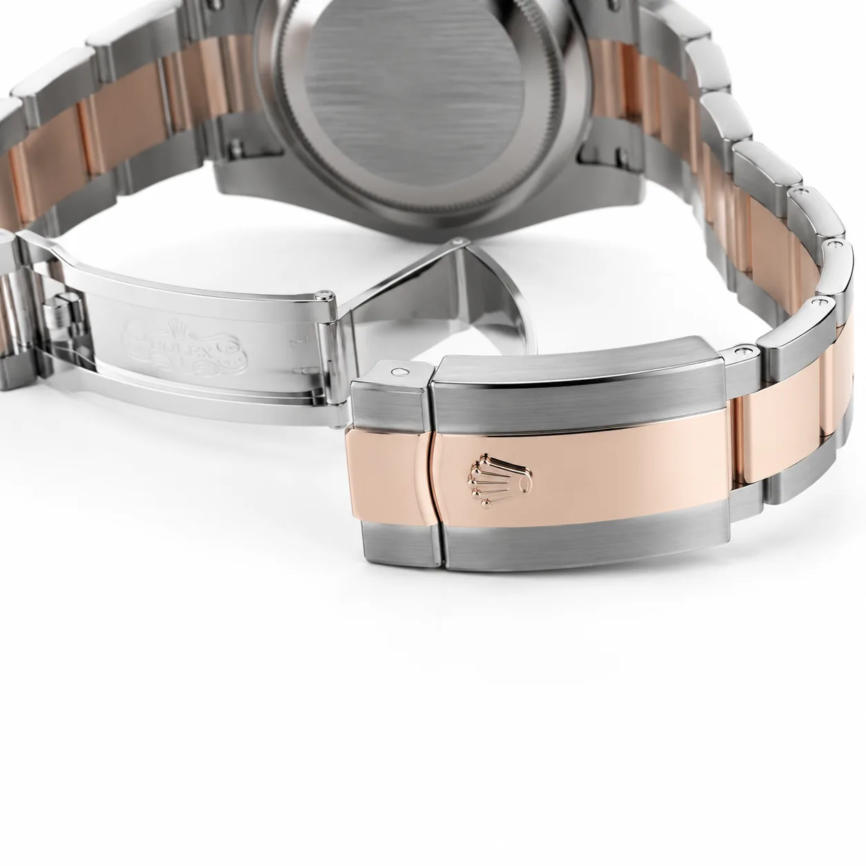 Rolex Datejust m126301-0009 41mm Cal.3235 904L Stainless Steel and 18K Everose Gold AI 头图 3 - 表扣表链 [ai-shot:bracelet-clasp]