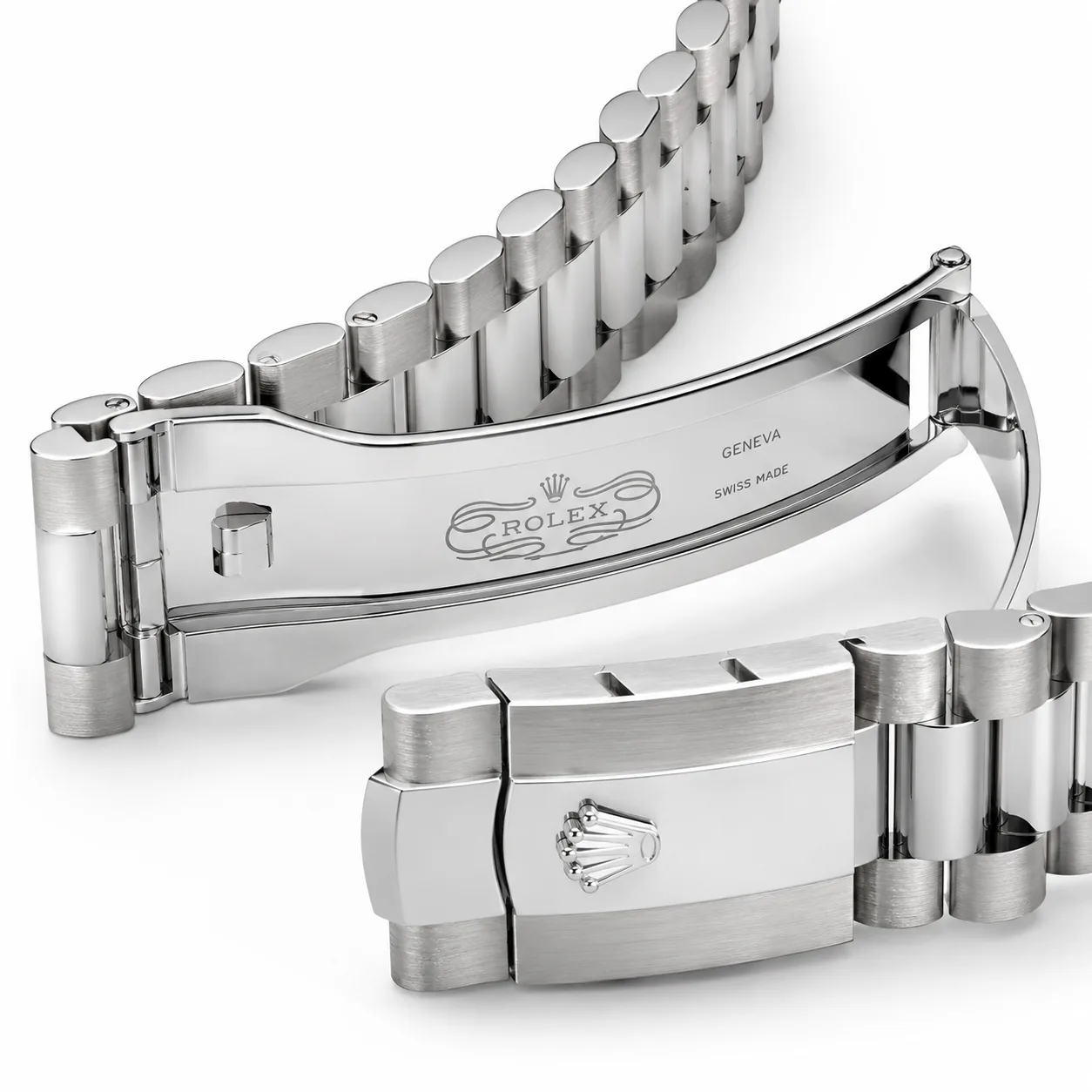 Rolex Day-Date m228396tbr-0012 40mm Blue Dial T 950 Platinum AI 头图 3 - 表扣表链 [ai-shot:bracelet-clasp]