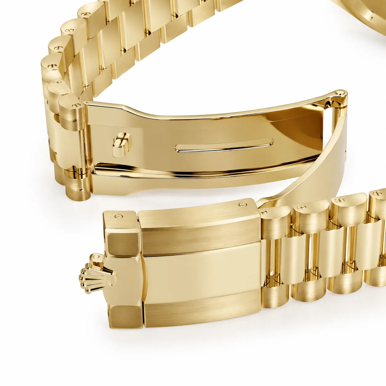 Rolex Day-Date m228398tbr-0007 40mm Cal.3255 18K Yellow Gold AI 头图 3 - 表扣表链 [ai-shot:bracelet-clasp]