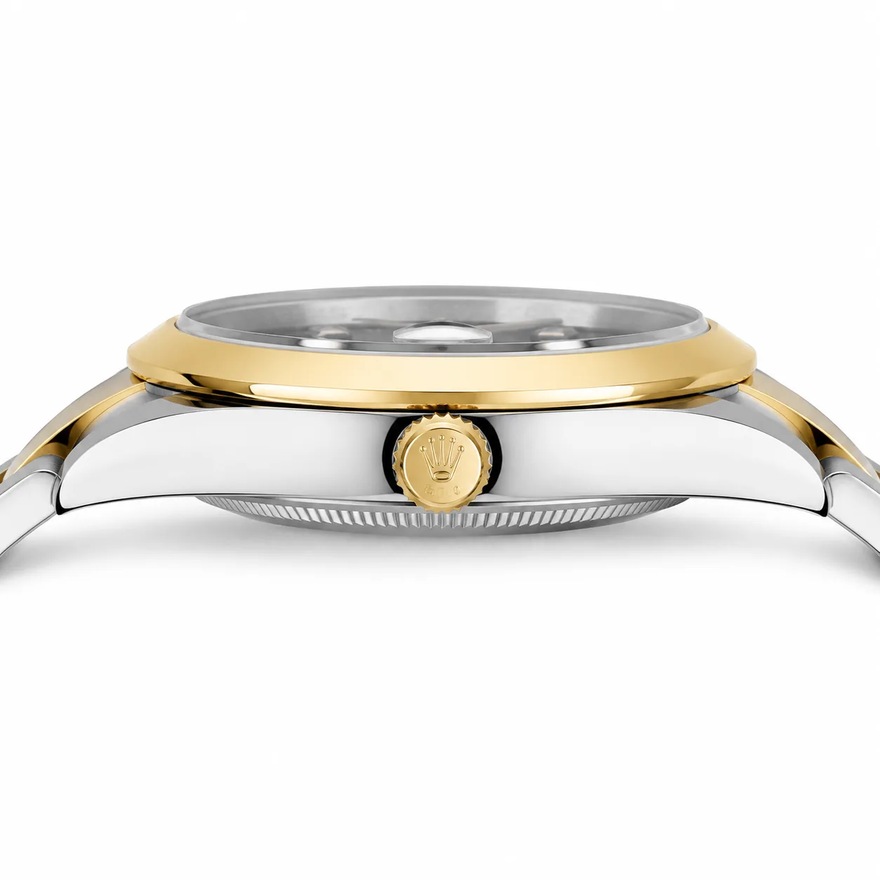 Rolex Datejust m126303-0005 41mm Cal.3235 904L Stainless Steel and 18K Yellow Gold AI 头图 2 - 侧面细节 [ai-shot:side-detail]