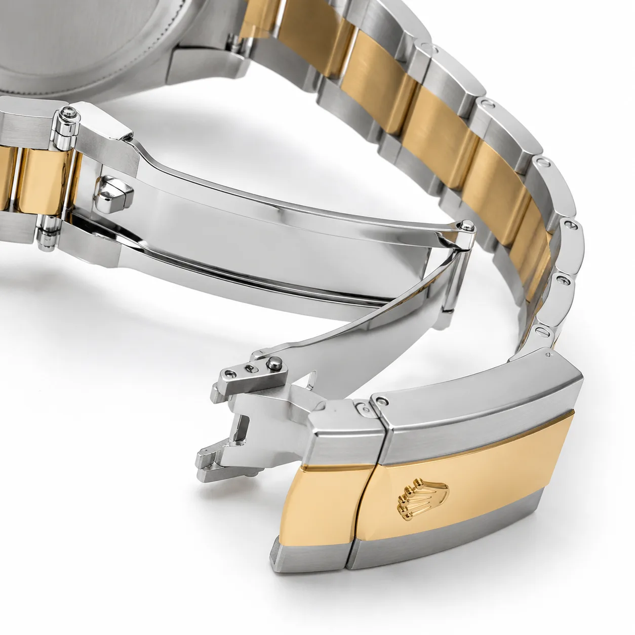 Rolex Datejust m126303-0005 41mm Cal.3235 904L Stainless Steel and 18K Yellow Gold AI 头图 3 - 表扣表链 [ai-shot:bracelet-clasp]