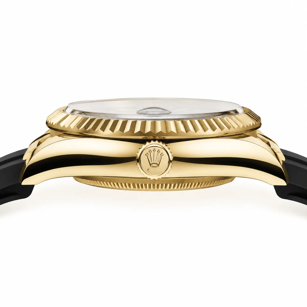 Rolex Sky-Dweller m326238-0007 42mm Cal.9001 18K Yellow Gold AI 头图 2 - 侧面细节 [ai-shot:side-detail]