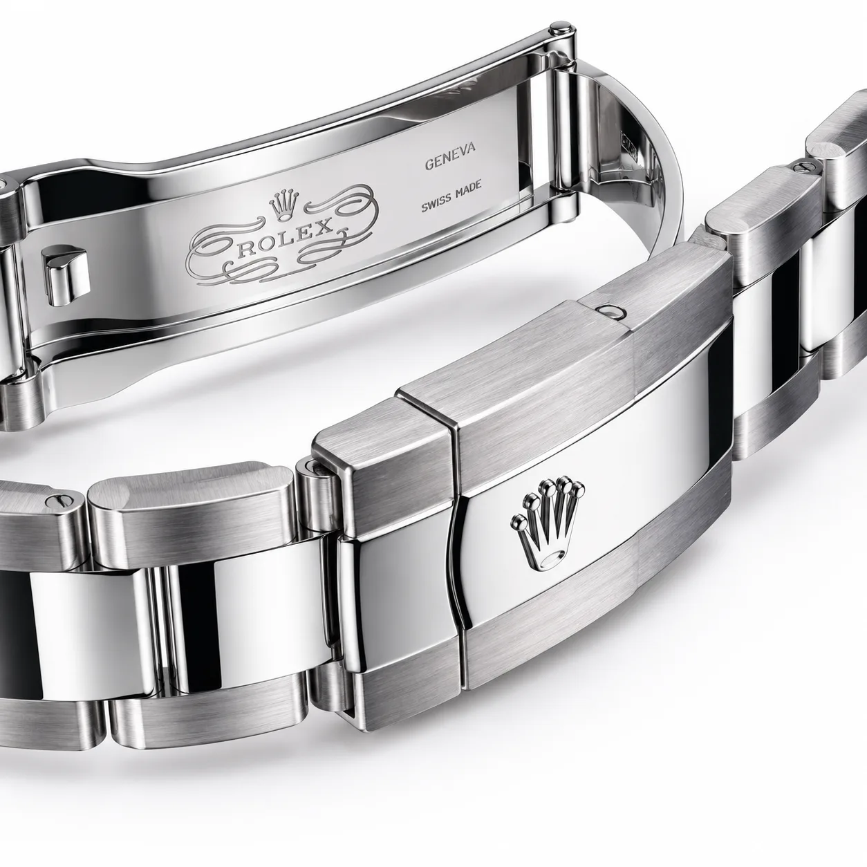 Rolex Datejust m126300-0021 41mm Black Dial Smooth Bezel AI 头图 3 - 表扣表链 [ai-shot:bracelet-clasp]
