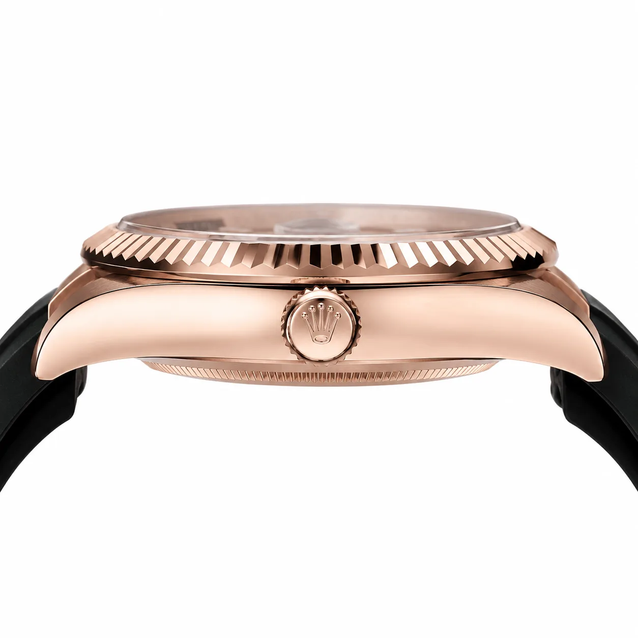 Rolex Sky-Dweller m326235-0005 42mm Cal.9001 18K Everose Gold AI 头图 2 - 侧面细节 [ai-shot:side-detail]