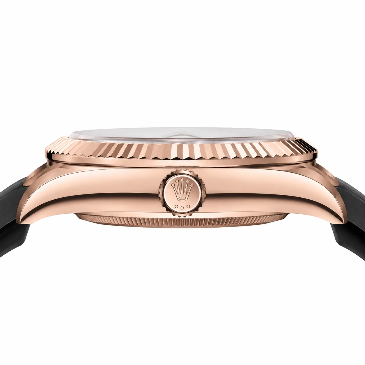 Rolex Sky-Dweller m326235-0004 42mm Cal.9001 18K Everose Gold AI 头图 2 - 侧面细节 [ai-shot:side-detail]