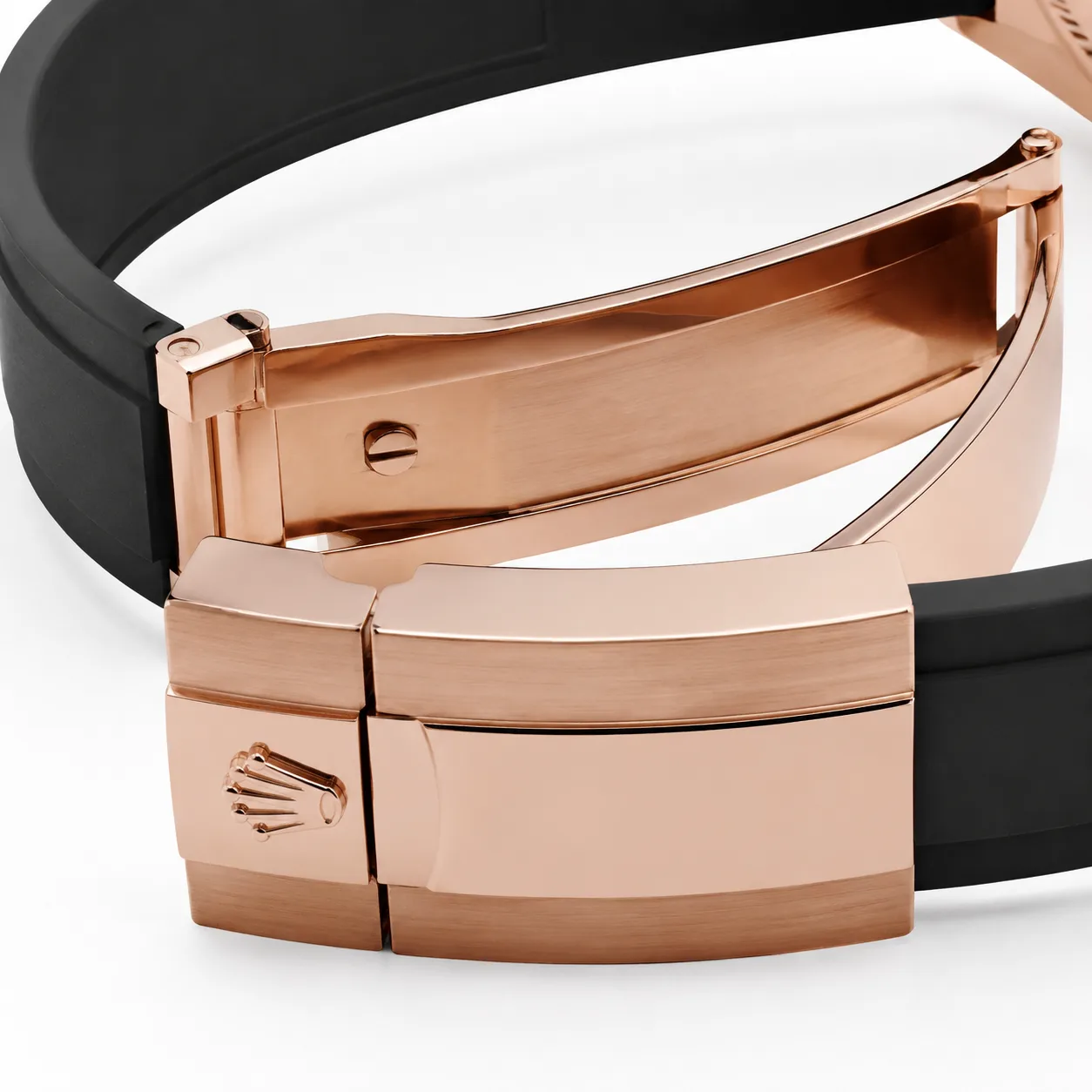 Rolex Sky-Dweller m326235-0004 42mm Cal.9001 18K Everose Gold AI 头图 3 - 表扣表链 [ai-shot:bracelet-clasp]