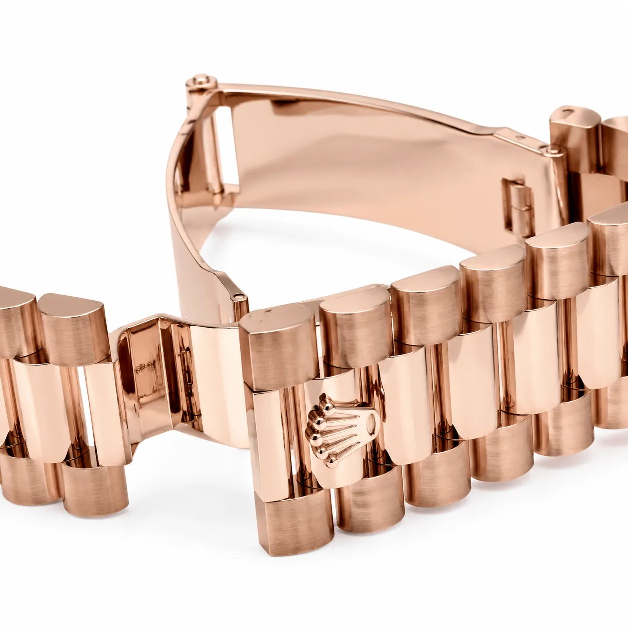 Rolex Day-Date m228235-0036 40mm Cal.3255 18K Everose Gold AI 头图 3 - 表扣表链 [ai-shot:bracelet-clasp]