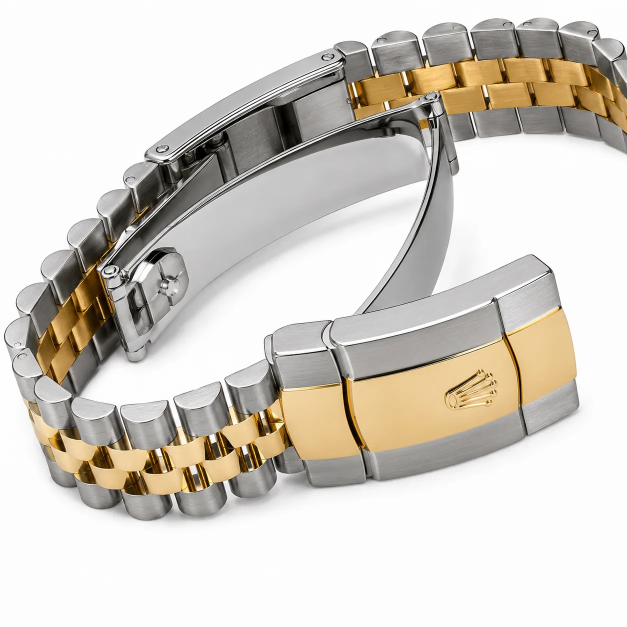 Rolex Sky-Dweller m336933-0006 42mm Cal.9002 904L Stainless Steel and 18K Yellow Gold AI 头图 3 - 表扣表链 [ai-shot:bracelet-clasp]