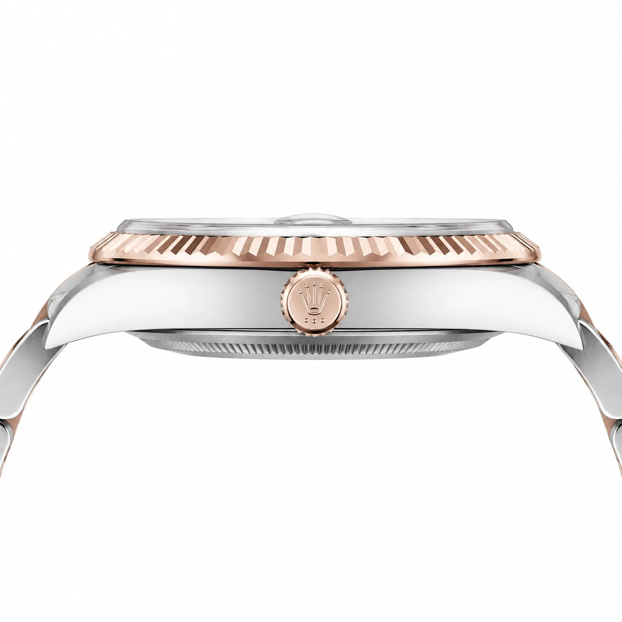 Rolex Datejust m126331-0017 41mm Cal.3235 904L Stainless Steel and 18K Everose Gold AI 头图 2 - 侧面细节 [ai-shot:side-detail]