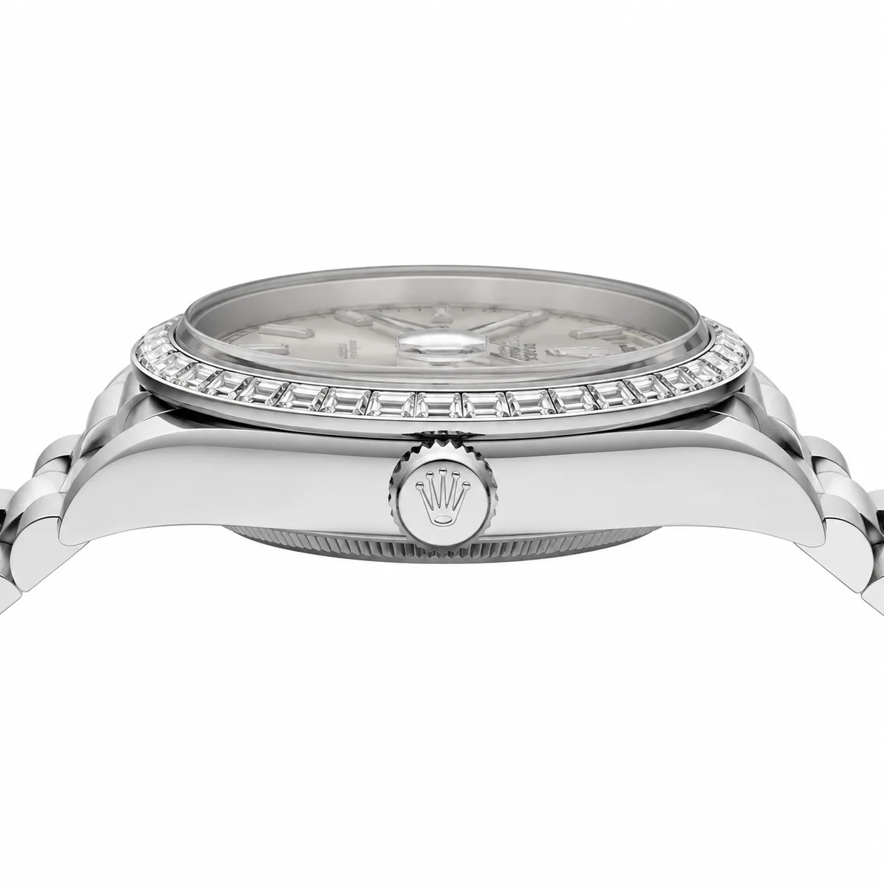 Rolex Day-Date m228396tbr-0011 40mm Cal.3255 / T 950 Platinum AI 头图 2 - 侧面细节 [ai-shot:side-detail]