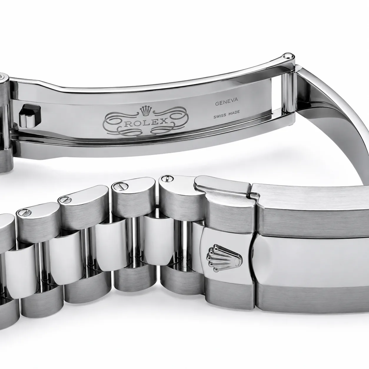 Rolex Day-Date m228396tbr-0042 40mm Blue Dial T 950 Platinum AI 头图 3 - 表扣表链 [ai-shot:bracelet-clasp]