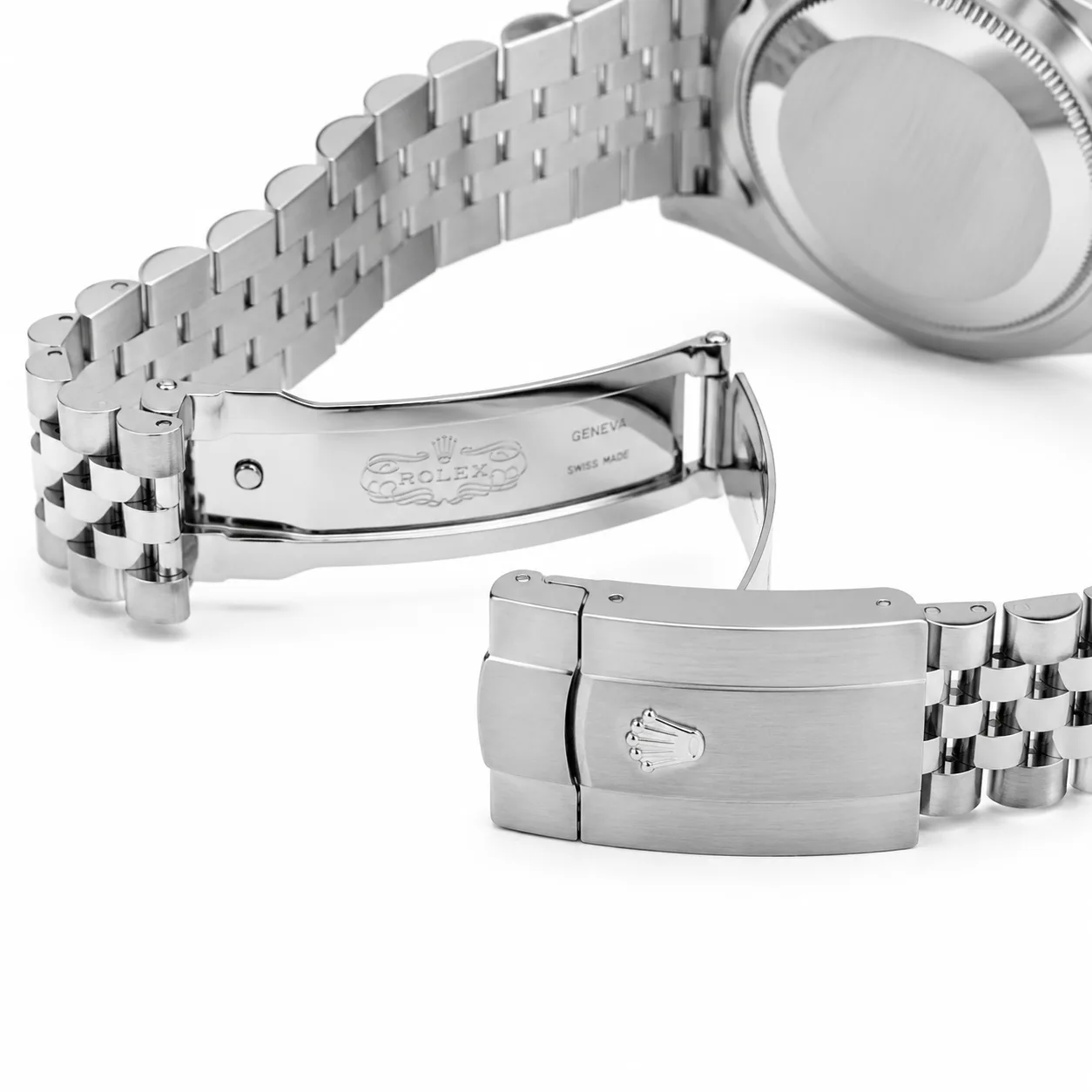 Rolex Datejust m126200-0007 36mm White Dial Smooth Bezel AI 头图 3 - 表扣表链 [ai-shot:bracelet-clasp]
