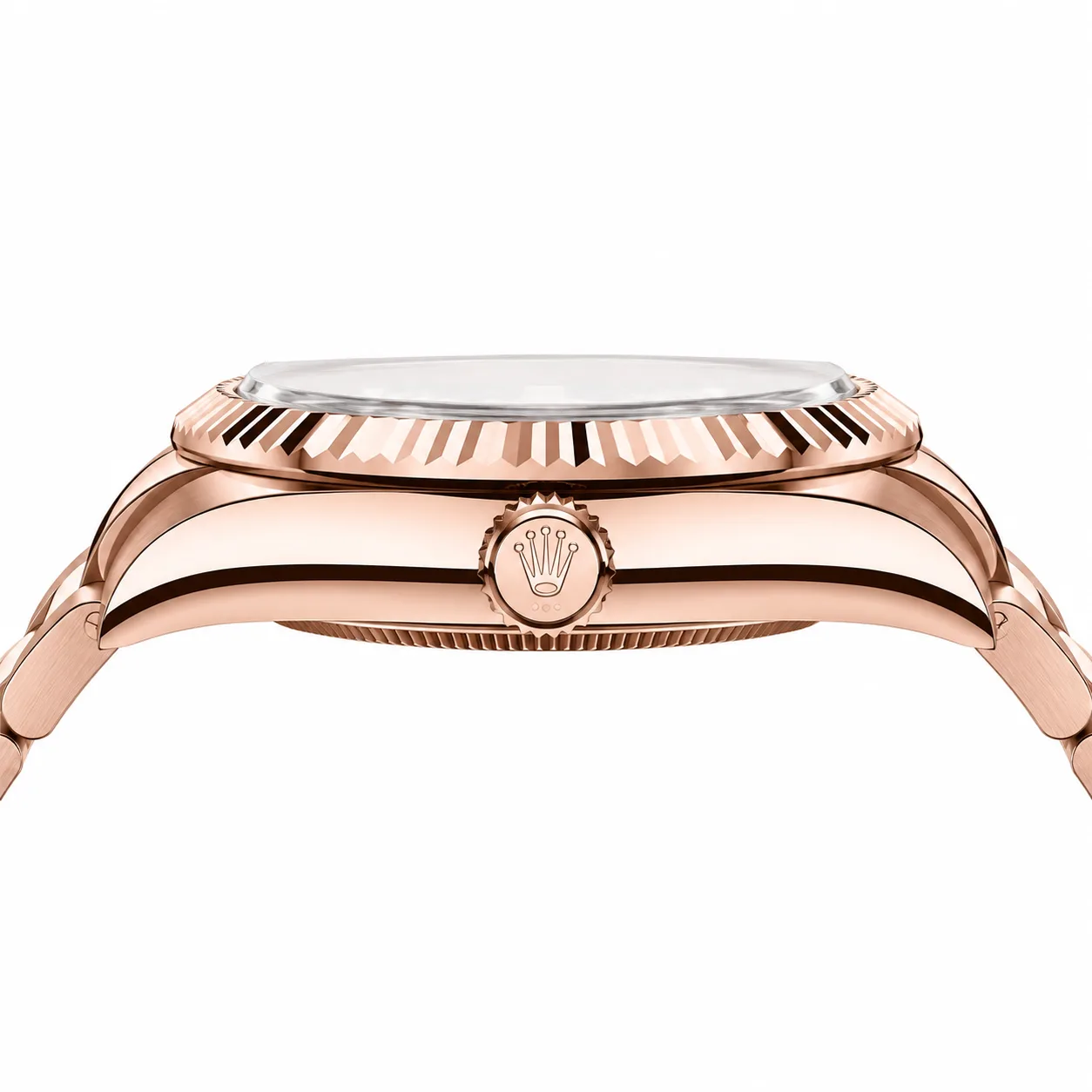 Rolex Sky-Dweller m336935-0002 42mm Cal.9002 18K Everose Gold AI 头图 2 - 侧面细节 [ai-shot:side-detail]