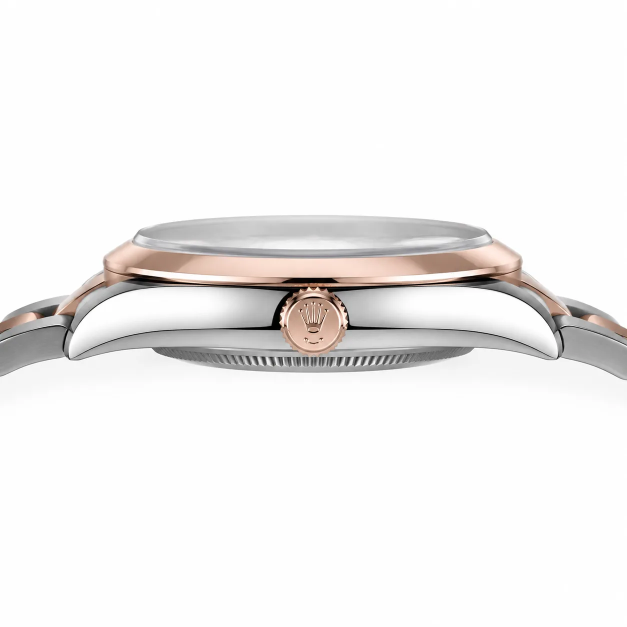 Rolex Datejust m126301-0002 41mm Cal.3235 904L Stainless Steel and 18K Everose Gold AI 头图 2 - 侧面细节 [ai-shot:side-detail]