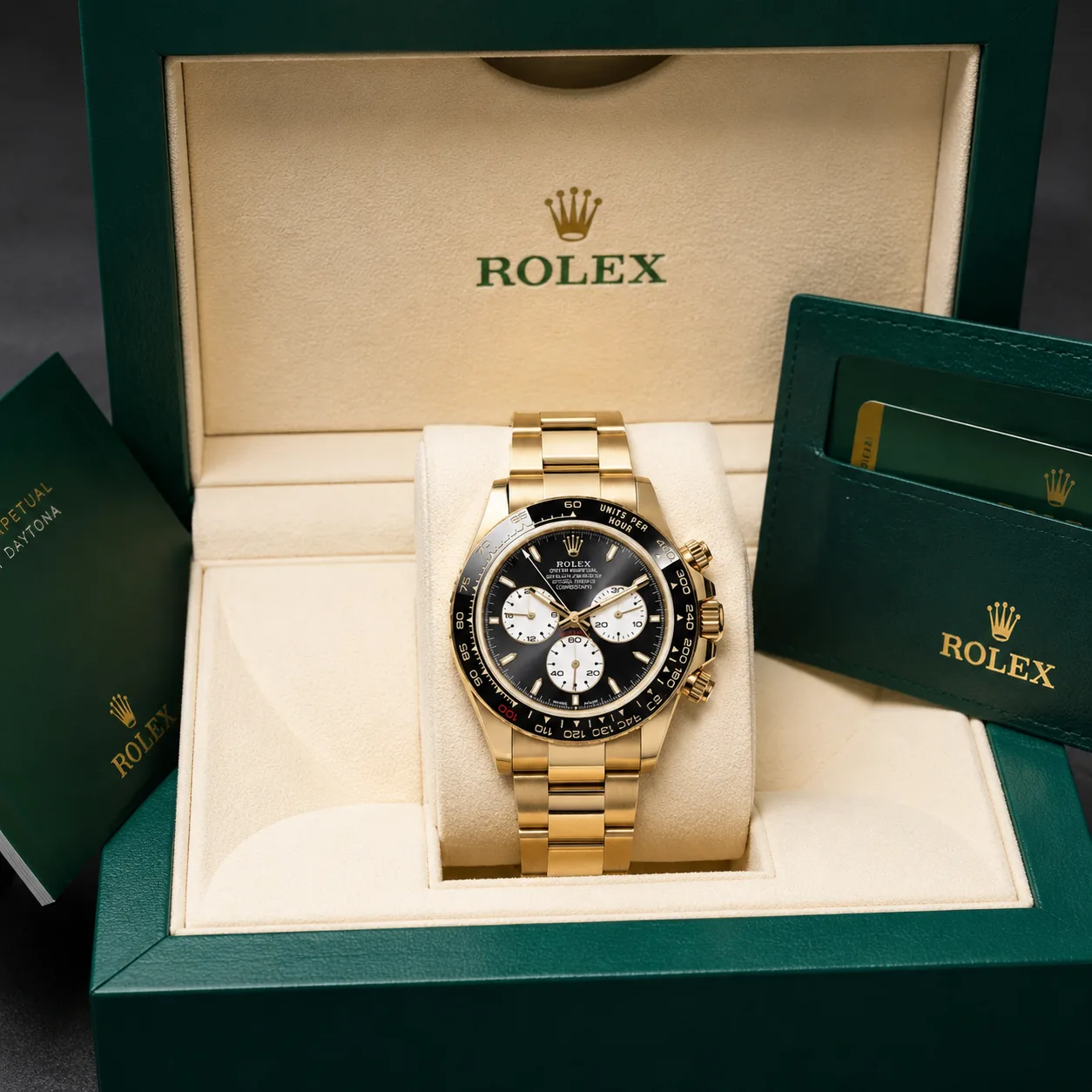 Rolex Cosmograph Daytona 126528LN 40mm Cal.3285 18K Yellow Gold AI 头图 5 - 包装盒 [ai-shot:box-shot]