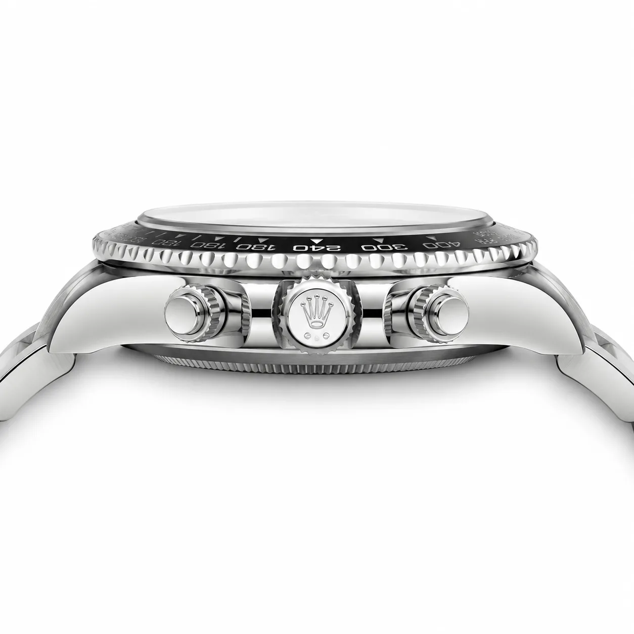 Rolex GMT-Master II M126529LN-0001 40mm Black Dial 18K White Gold AI 头图 2 - 侧面细节 [ai-shot:side-detail]