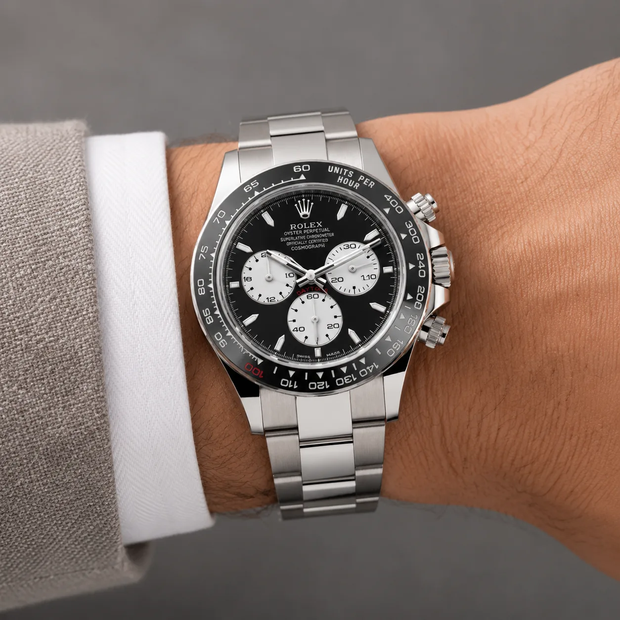 Rolex GMT-Master II M126529LN-0001 40mm Black Dial 18K White Gold AI 头图 4 - 佩戴图 [ai-shot:wrist-shot]