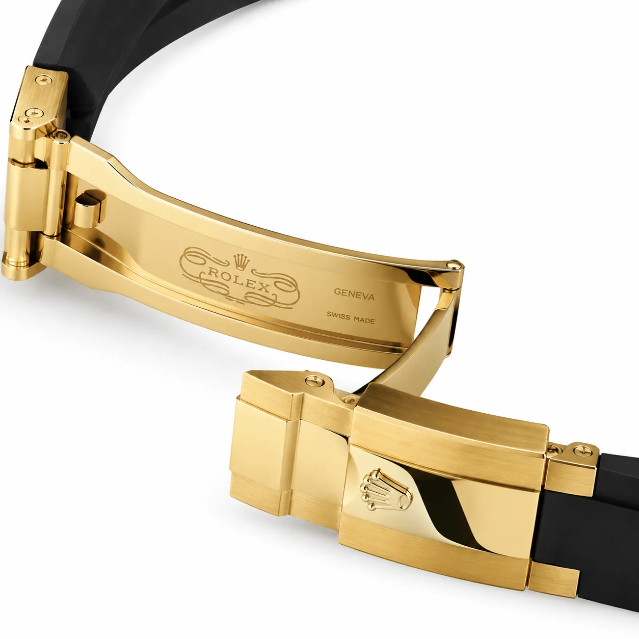 Rolex Cosmograph Daytona 116518LN-0040 40mm Cal.4130 18K Yellow Gold AI 头图 3 - 表扣表链 [ai-shot:bracelet-clasp]