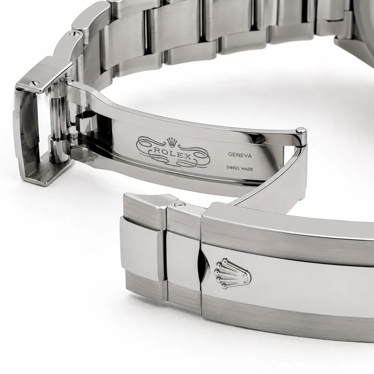Rolex Cosmograph Daytona m126509-0001 40mm Cal.4131 18K White Gold AI 头图 3 - 表扣表链 [ai-shot:bracelet-clasp]
