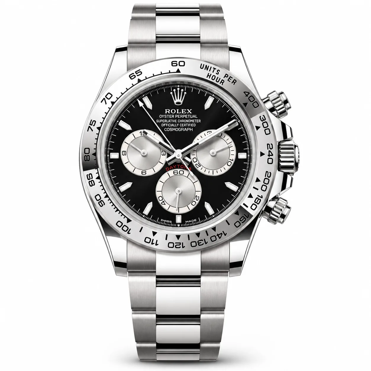 Rolex Cosmograph Daytona m126509-0001 40mm Cal.4131 18K White Gold AI 头图 1 - 白底全貌 [ai-shot:full-white]