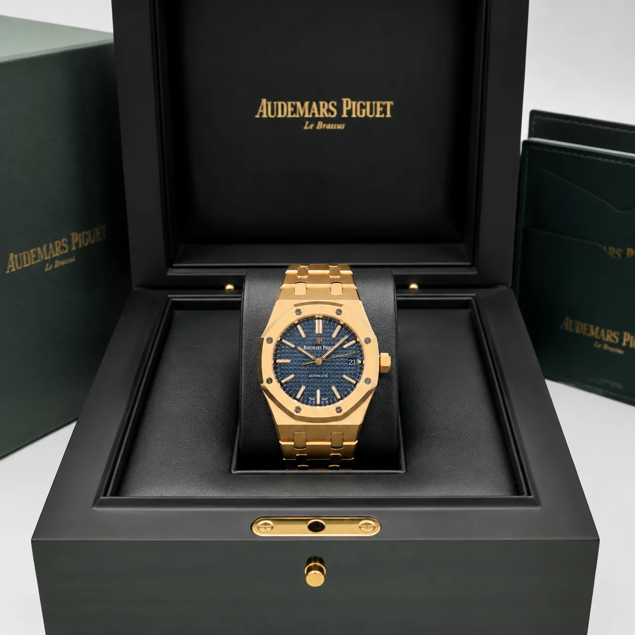 Audemars Piguet Royal Oak 15400OR/15500OR Cal.4302 Blue Dial Everose Gold AI 头图 5 - 包装盒 [ai-shot:box-shot]