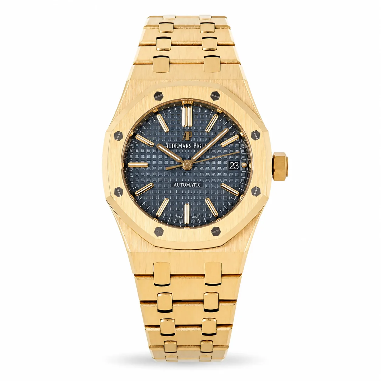 Audemars Piguet Royal Oak 15400OR/15500OR Cal.4302 Blue Dial Everose Gold AI 头图 1 - 白底全貌 [ai-shot:full-white]