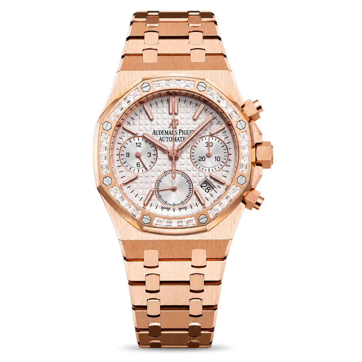 Audemars Piguet Royal Oak 26715OR.ZZ.1356OR.01 Cal.2385 Everose Gold AI 头图 1 - 白底全貌 [ai-shot:full-white]