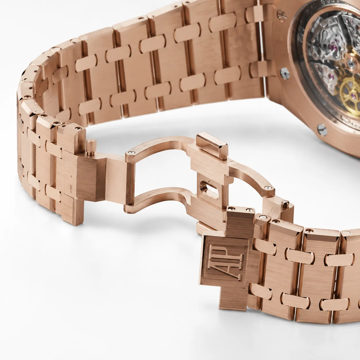 Audemars Piguet Royal Oak 15407OR.OO.1220OR.01 Cal.3132 Everose Gold AI 头图 3 - 表扣表链 [ai-shot:bracelet-clasp]