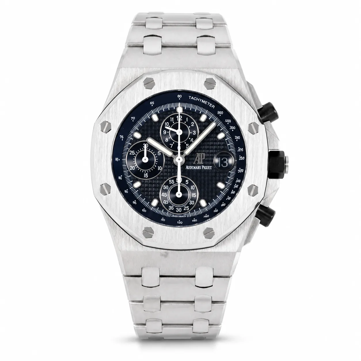 Audemars Piguet Royal Oak Offshore 26238ST.OO.2000ST.01 Cal.4404 Blue Dial AI 头图 1 - 白底全貌 [ai-shot:full-white]