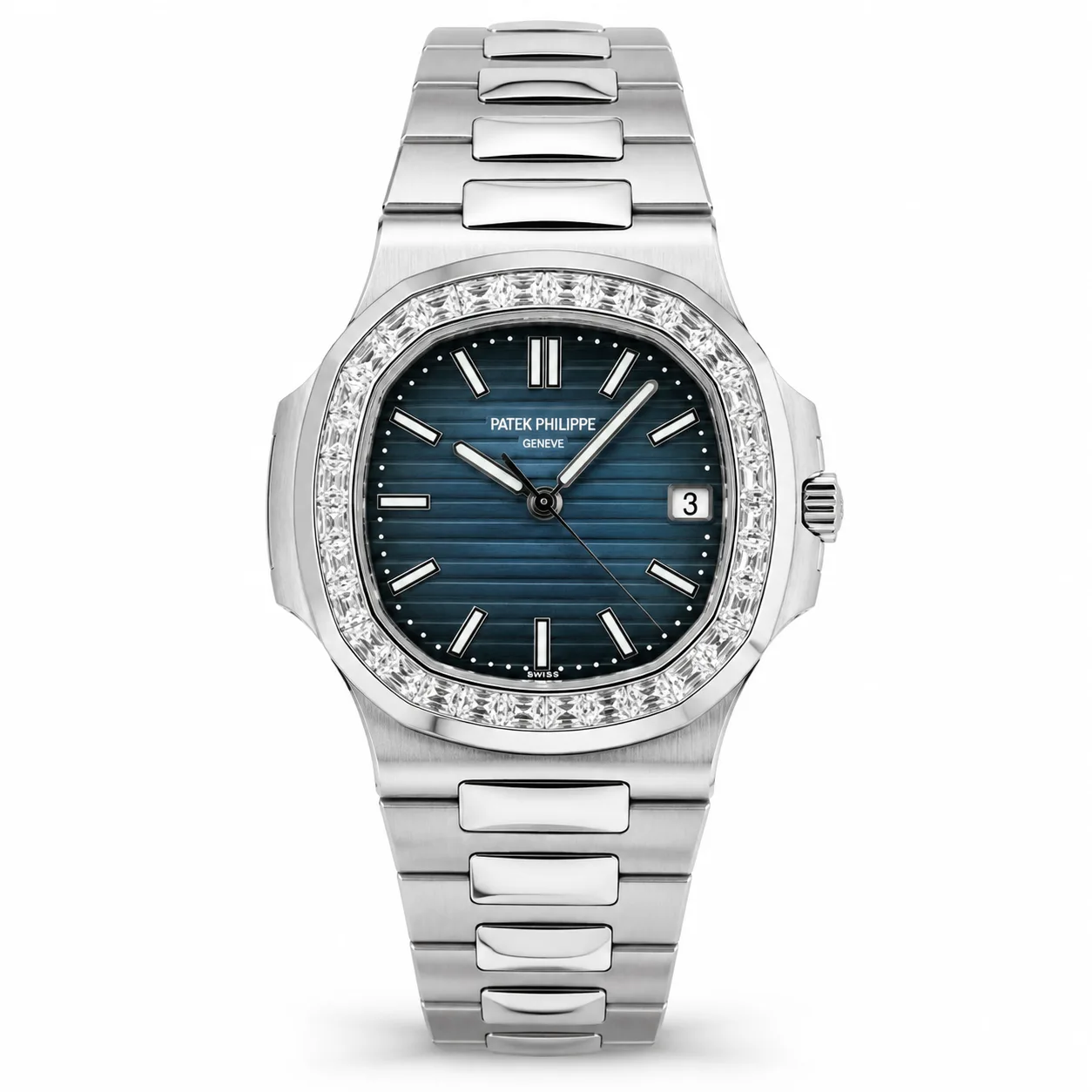 Patek Philippe Nautilus 5711/1300A-001 Cal.324 D-Blue Dial AI 头图 1 - 白底全貌 [ai-shot:full-white]