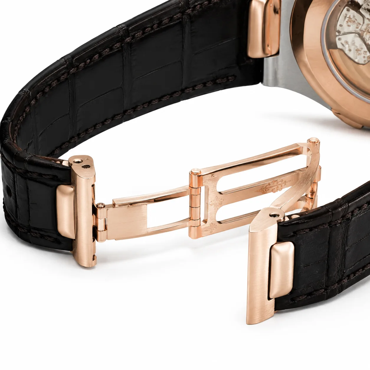 Patek Philippe Nautilus 5712GR-001 Cal.240 D-Blue Dial Everose Gold AI 头图 3 - 表扣表链 [ai-shot:bracelet-clasp]