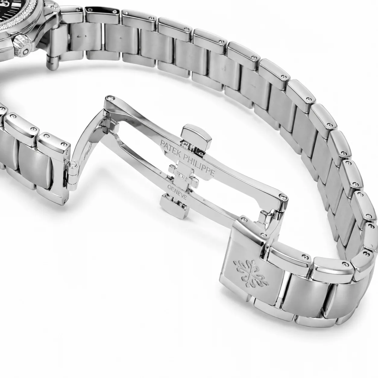 Patek Philippe Aquanaut 5164A-001 Cal.26 AI 头图 3 - 表扣表链 [ai-shot:bracelet-clasp]