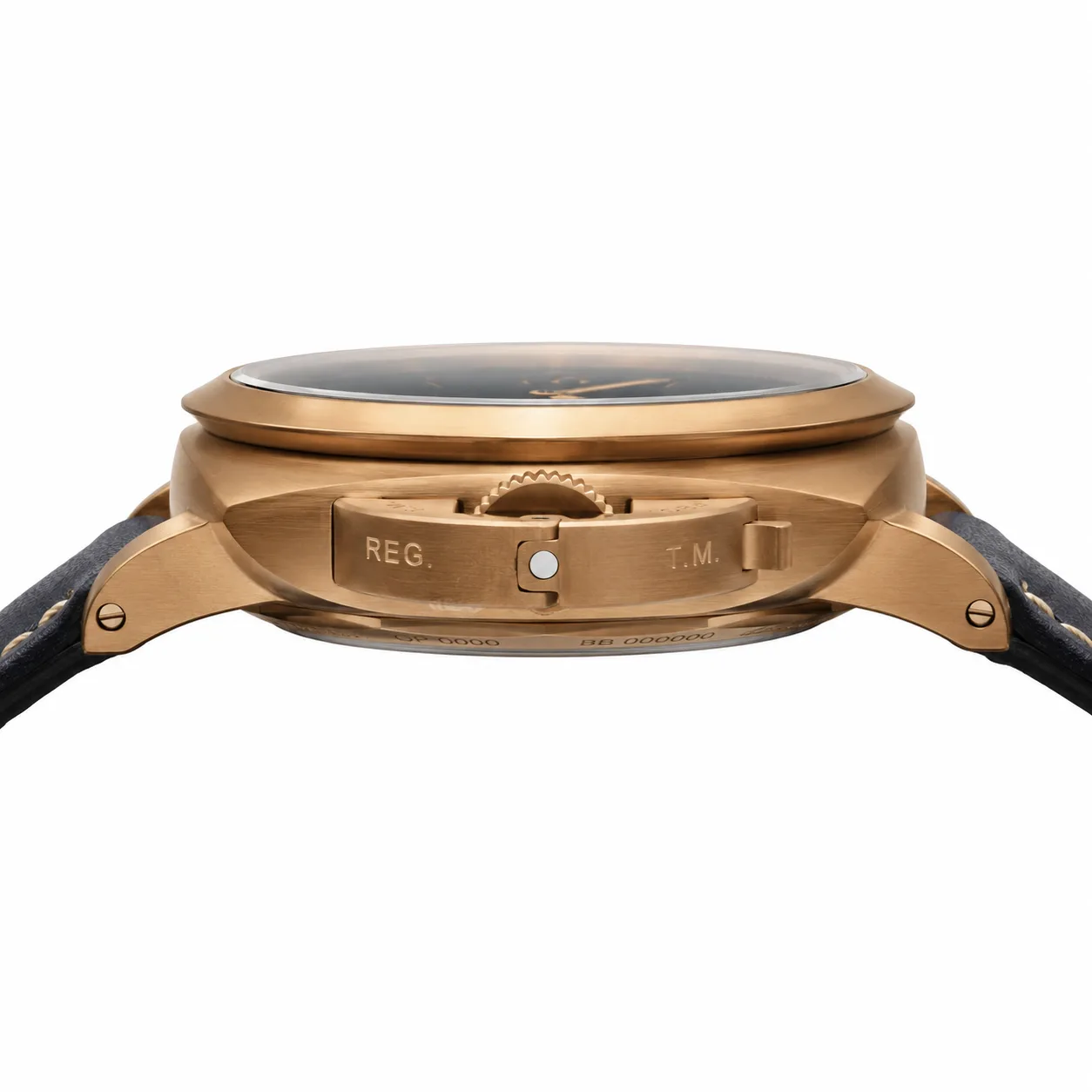 PANERAI 庐米诺 Marina (Luminor Marina) PAM01678 Cal.980 D-Blue Dial AI 头图 2 - 侧面细节 [ai-shot:side-detail]