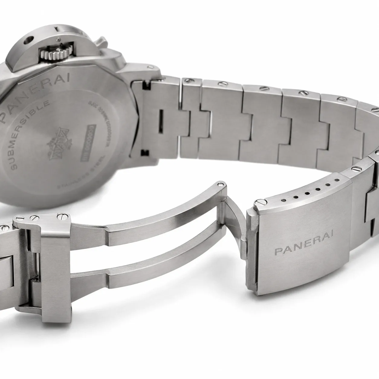 PANERAI 潜行 Marina Militare (Submersible Marina Militare) PAM01697 Cal.900 D-Blue Dial AI 头图 3 - 表扣表链 [ai-shot:bracelet-clasp]